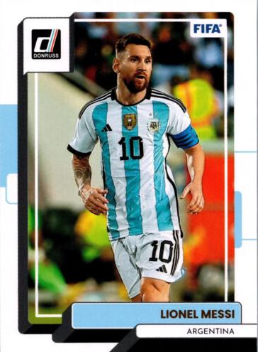 Lionel Messi 2022 Donruss Soccer card