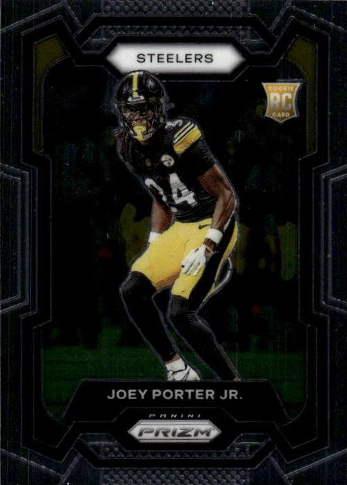 2023 Panini Prizm Joey Porter Jr. [Orange Lazer] #386 card