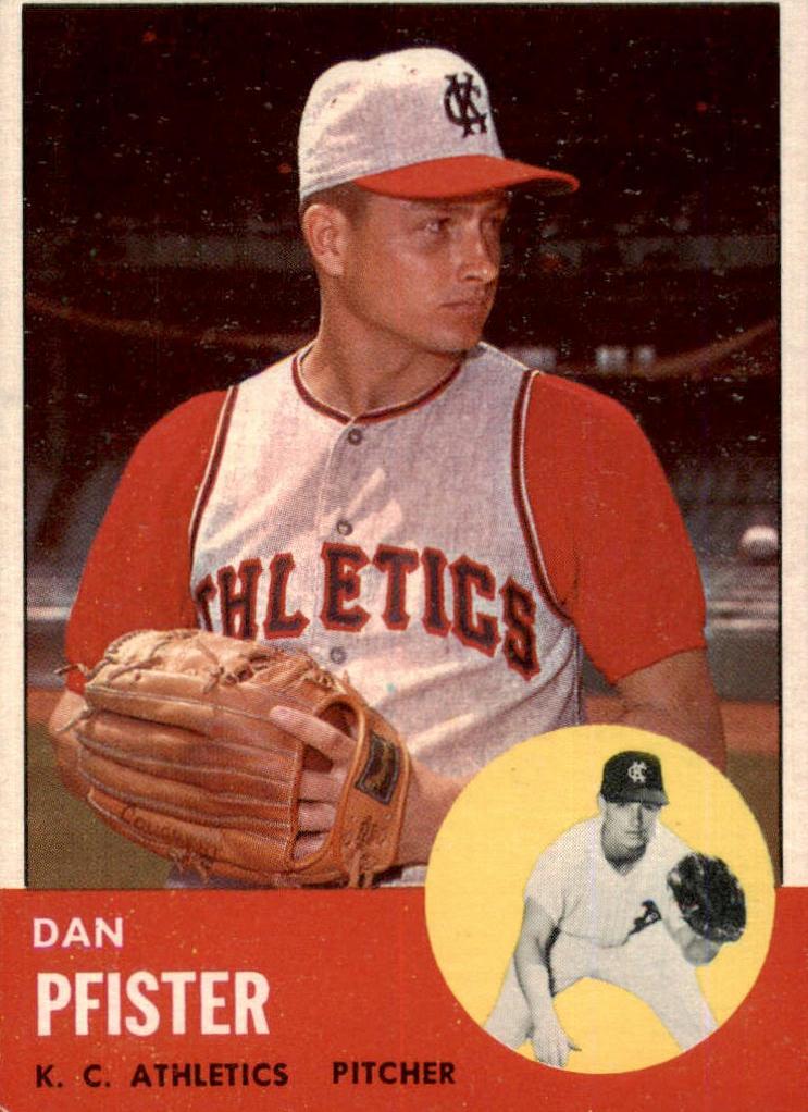 1963 Topps Dan Pfister #521 card