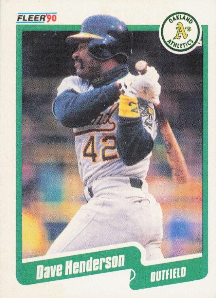 Dave Henderson 1990 Fleer Baseball
