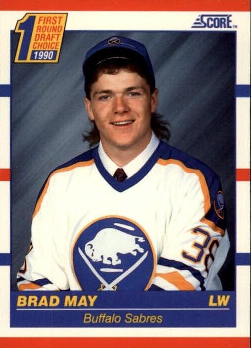 1990 Score Brad May #427 card