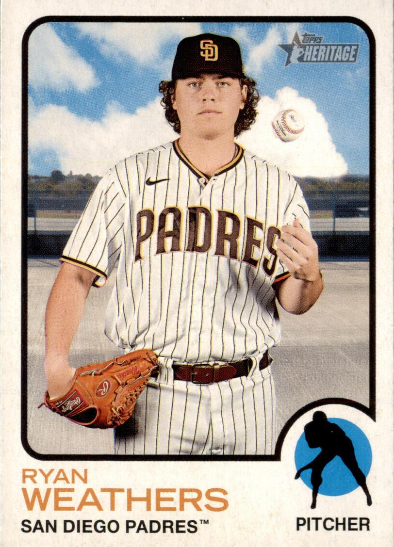 2022 Topps Heritage Ryan Weathers #442 card