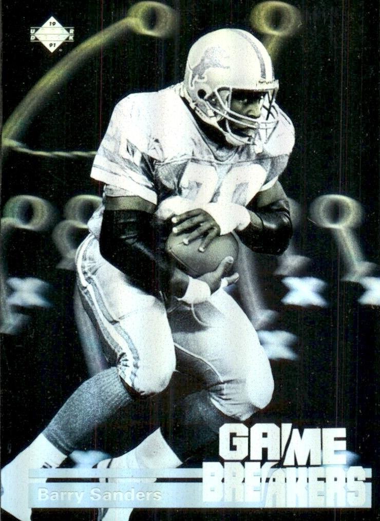 1991 Upper Deck Game Breakers Hologram Barry Sanders #GB1 card
