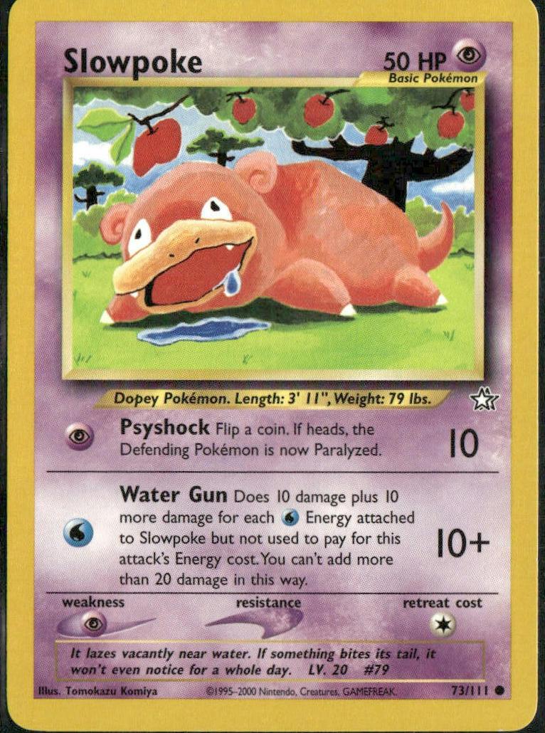 Slowpoke 2000 Pokemon Neo Genesis