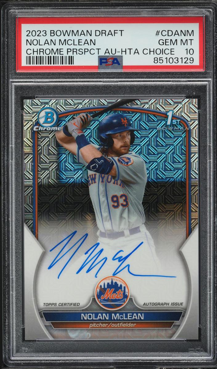 Nolan McLean - 2023 Bowman Draft Chrome Baseball