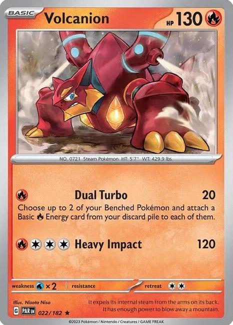 Volcanion Holo 2023 Pokemon Scarlet & Violet Paradox Rift