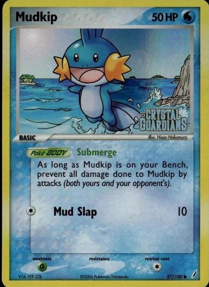 Mudkip 2006 Pokemon EX Crystal Guardians