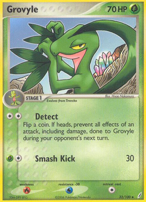Grovyle 2006 Pokemon EX Crystal Guardians