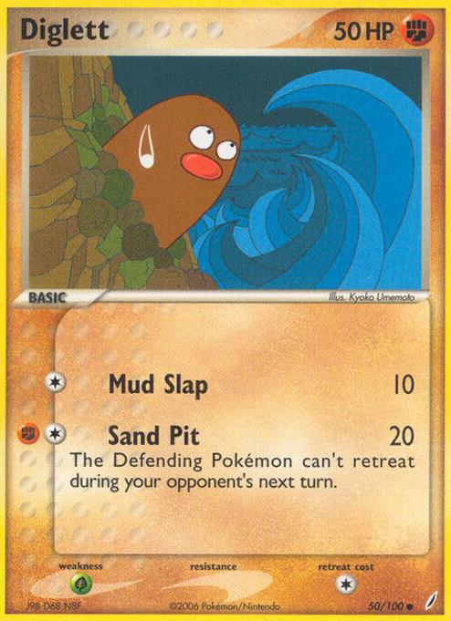 Diglett 2006 Pokemon EX Crystal Guardians
