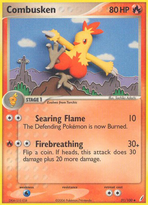 Combusken 2006 Pokemon EX Crystal Guardians