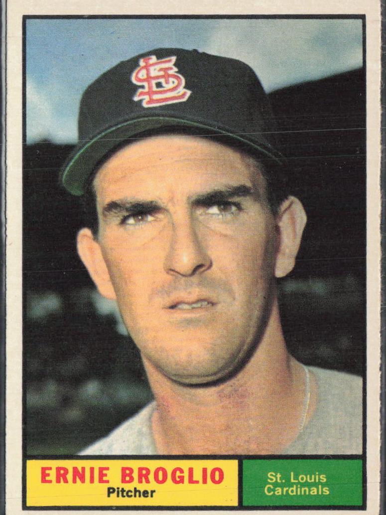 1961 Topps Ernie Broglio #420 card