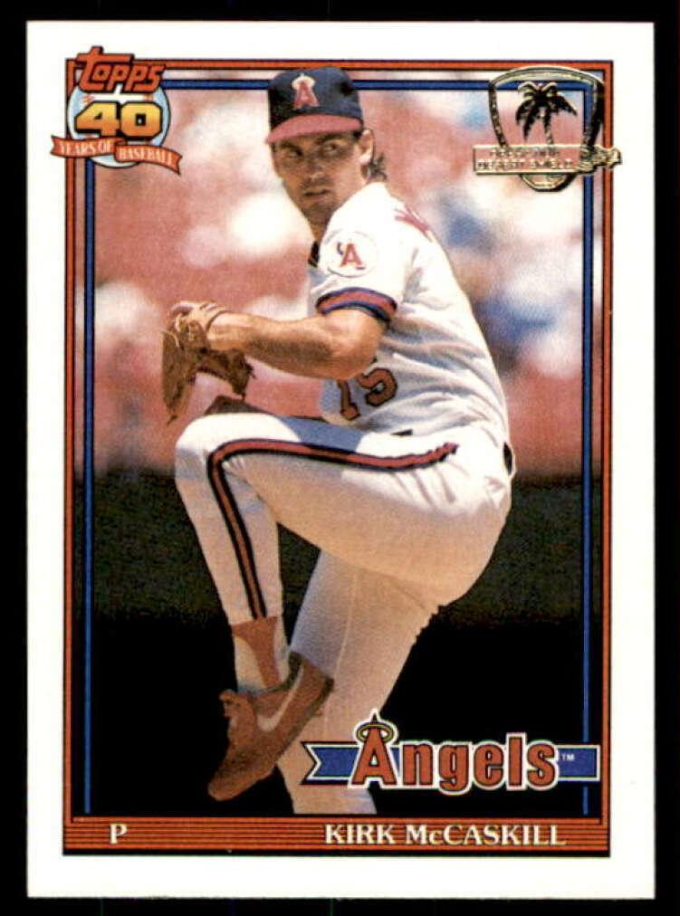 1991 Topps Kirk McCaskill #532 card