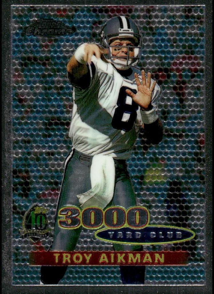 1996 Topps Chrome Troy Aikman #137 card