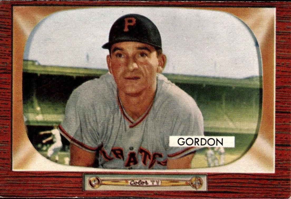 1955 Bowman Sid Gordon #163 card
