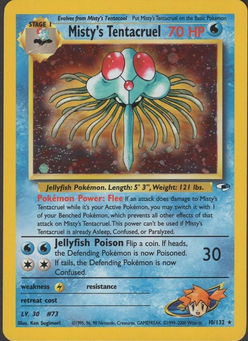 Misty's Tentacruel Holo 2000 Pokemon Gym Heroes