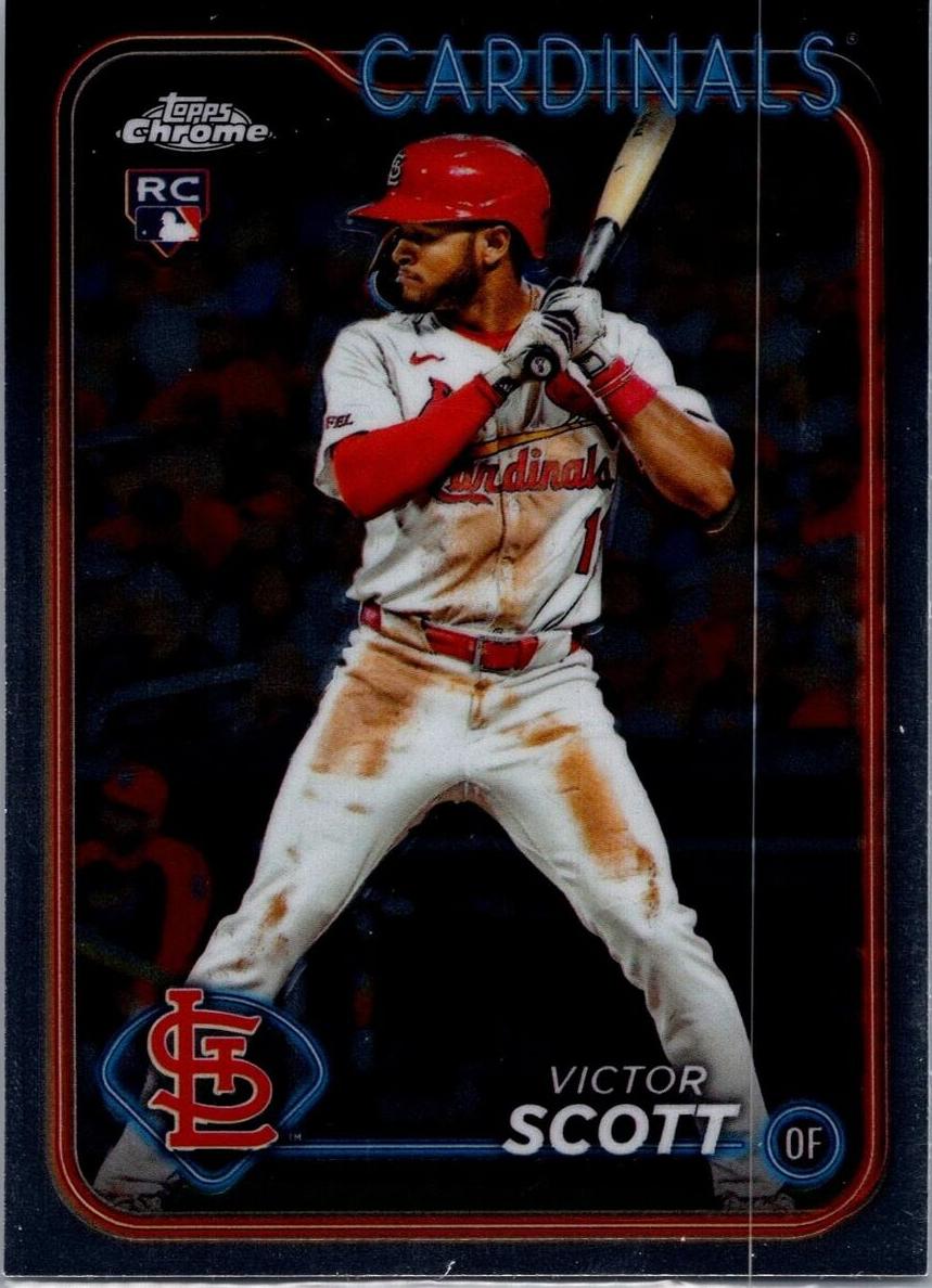 Victor Scott 2024 Topps Chrome Baseball card