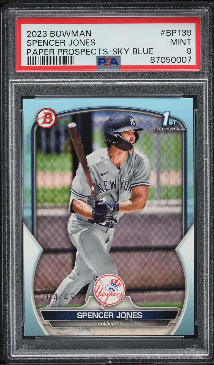 2023 Bowman Prospects Baseball Blue Spencer Jones #BP-139