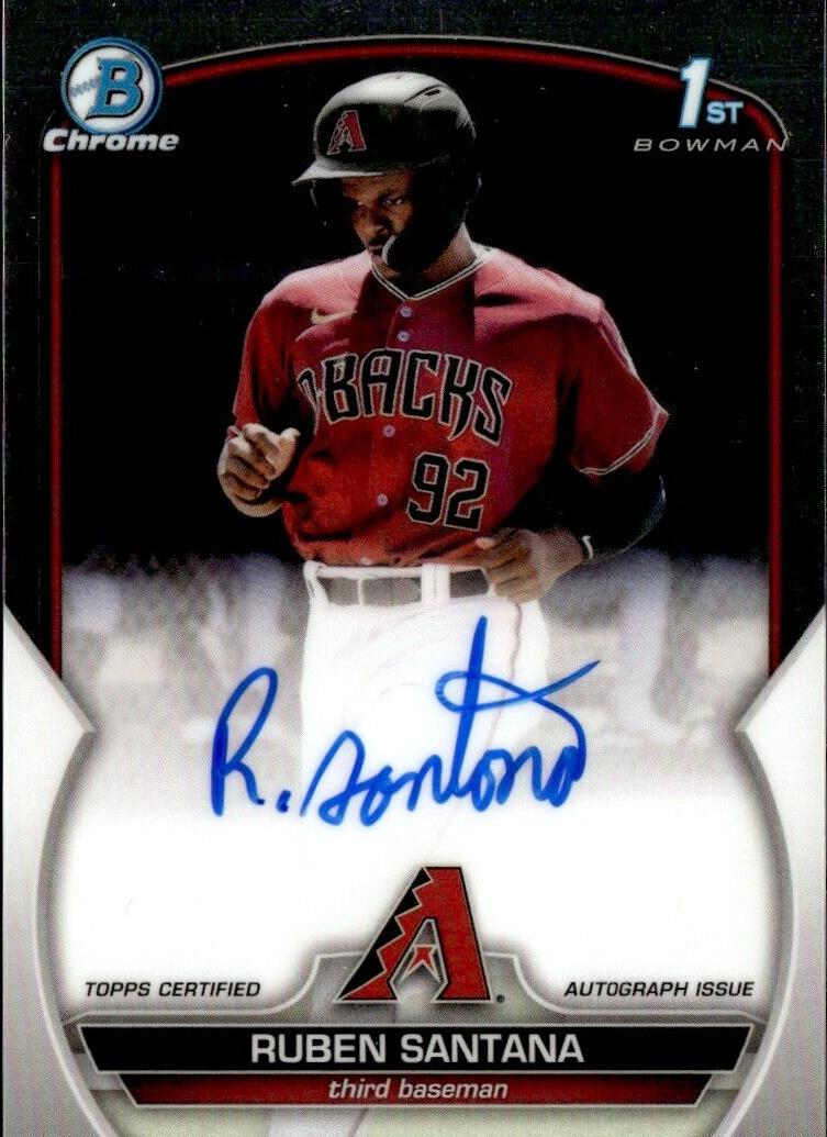 2023 Bowman Chrome Prospects Ruben Santana #CPA-RSA card