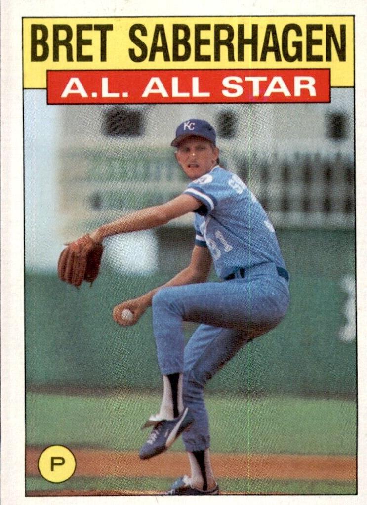 1986 Topps Bret Saberhagen #720 card
