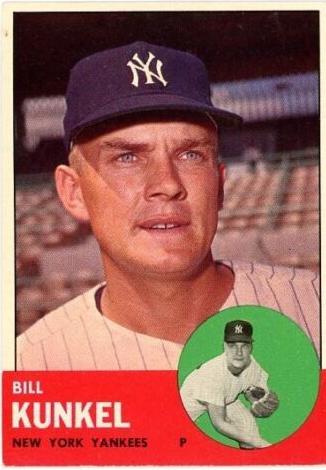 1963 Topps Bill Kunkel #523 card