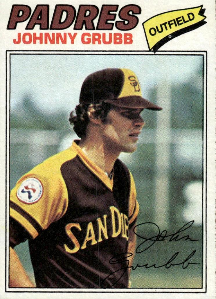 1977 Topps Johnny Grubb #286 card