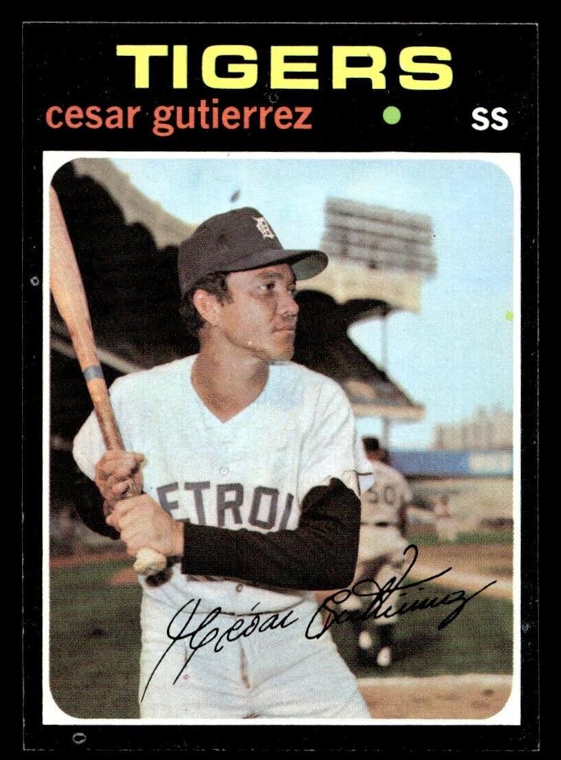1971 Topps Cesar Gutierrez #154 card