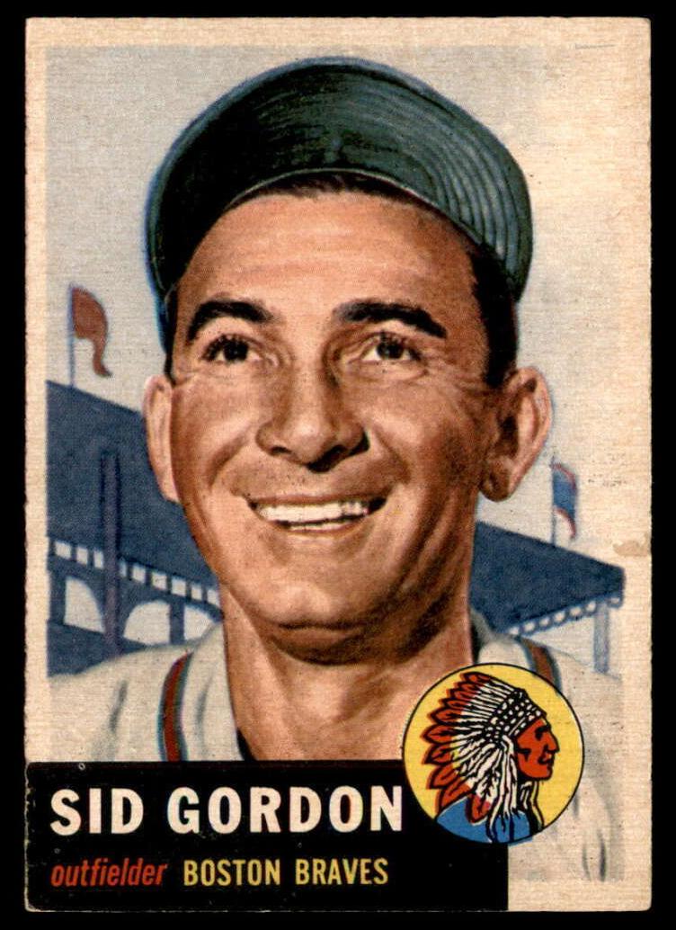 1953 Topps Sid Gordon #117 card