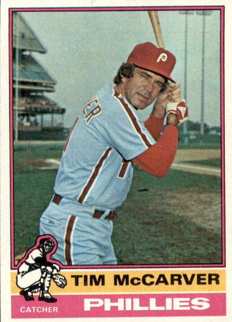 1976 Topps Tim McCarver #502 card