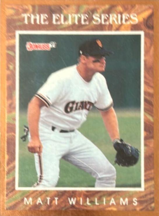 1991 Donruss Elite Matt Williams #8 card