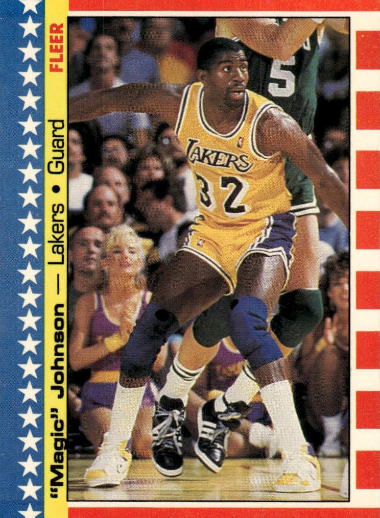 Magic Johnson 1987 Fleer Sticker Basketball