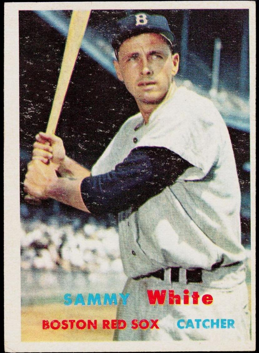 1957 Topps Sammy White #163 card