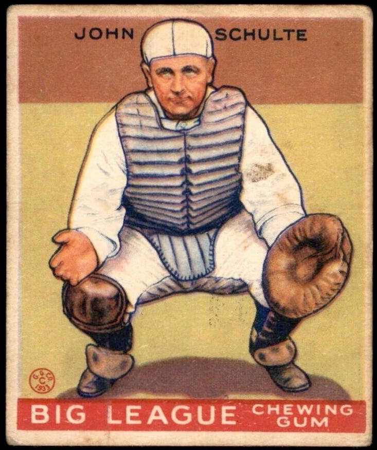 1933 John Schulte #186