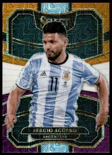 2017 Panini Select Sergio Aguero [Multi-Color] #89 card
