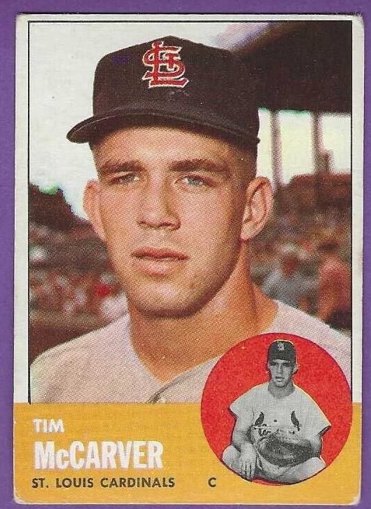 1963 Topps Tim McCarver #394 card