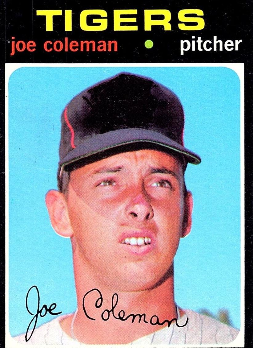 1971 Topps Joe Coleman #403 card