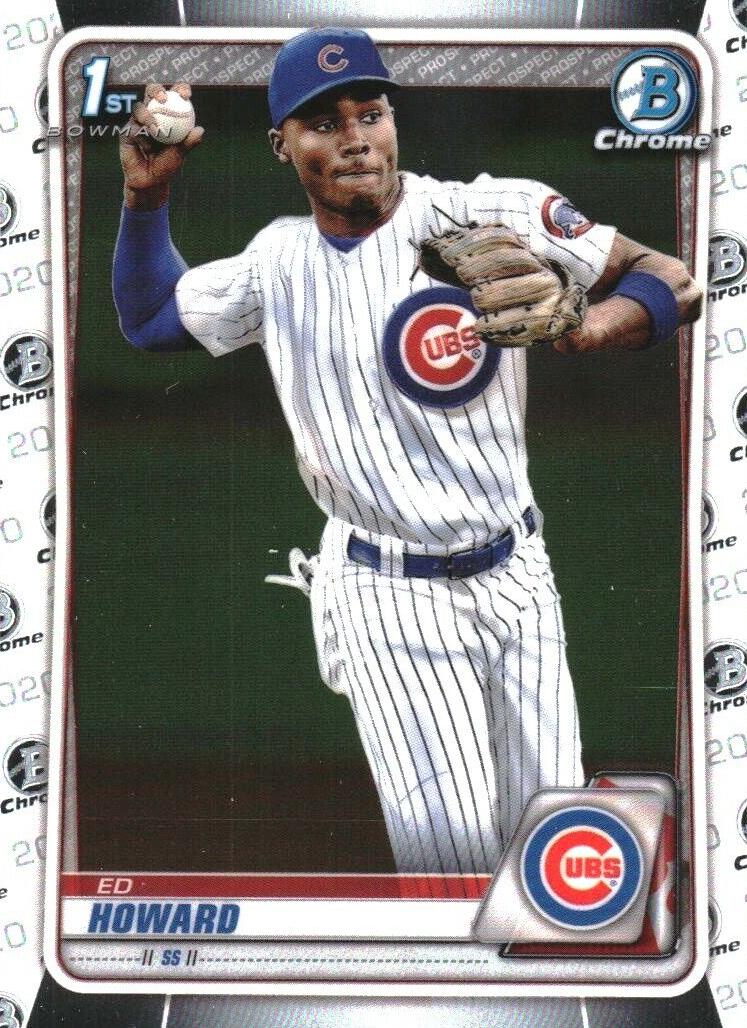 2020 Bowman Chrome Draft Ed Howard #BD-98 card