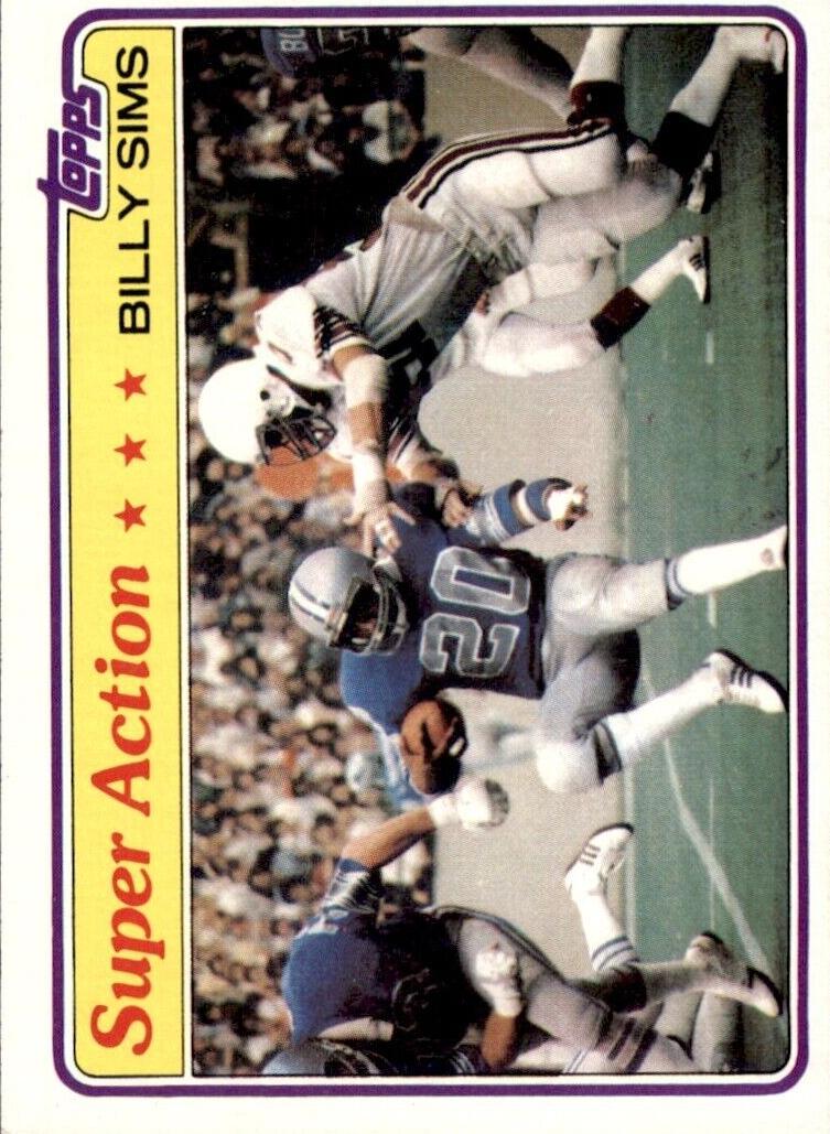 1981 Topps Billy Sims #473 card