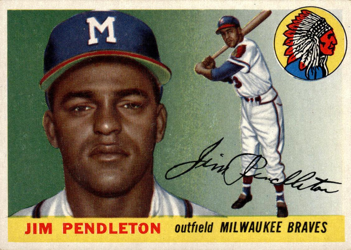 1955 Topps Jim Pendleton #15 card