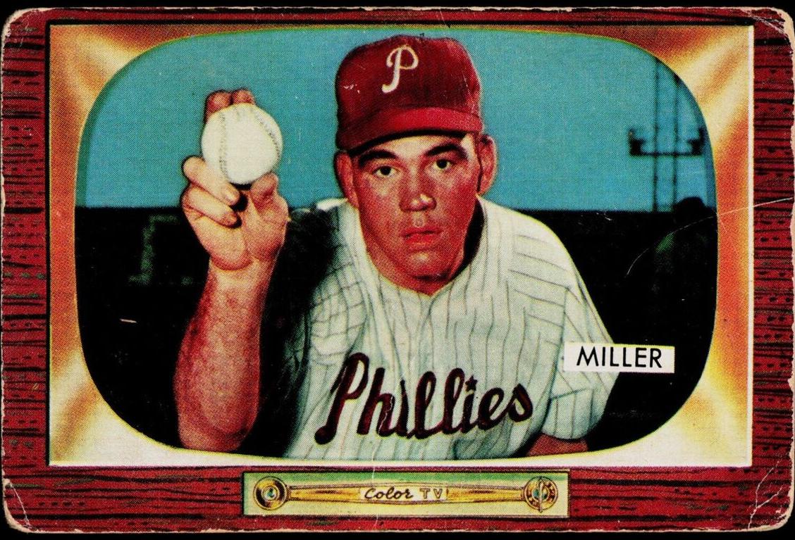 1955 Bowman Bob Miller #110 card