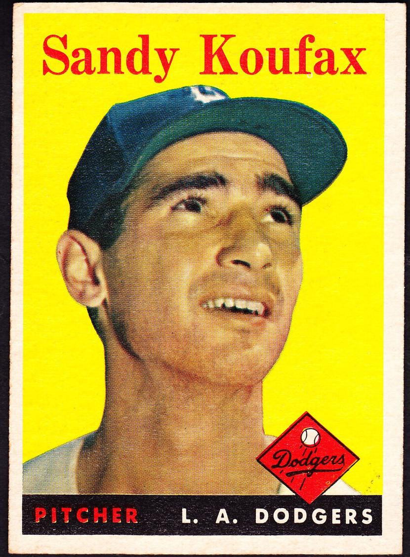 1958 Topps #187 Sandy Koufax front
