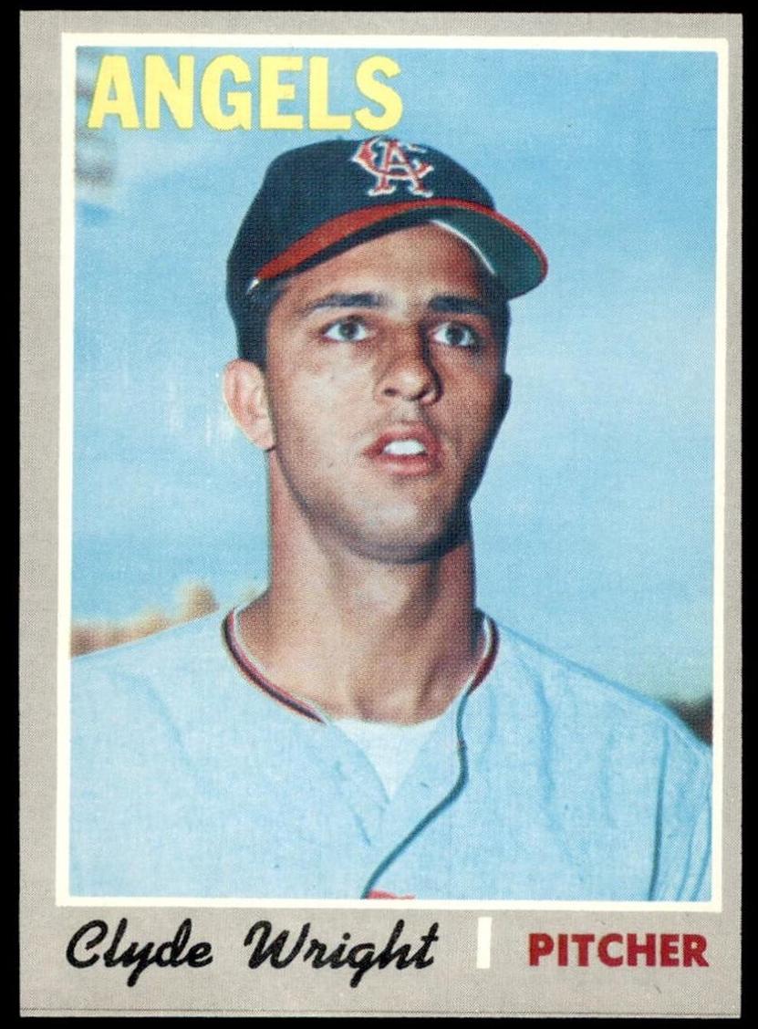1970 Topps Clyde Wright #543 card