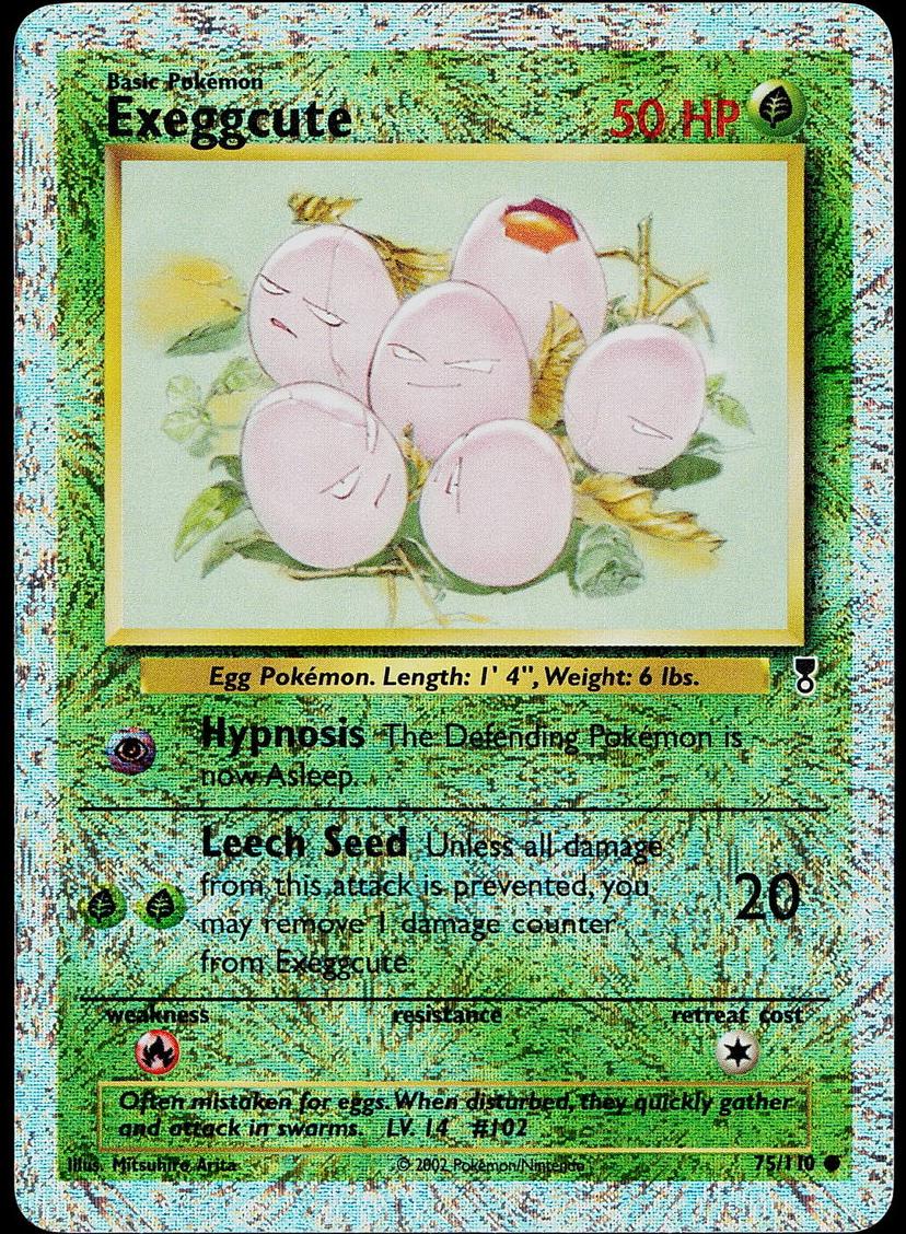 2002 Pokemon Foil #75 Exeggcute-Rev.Foil front