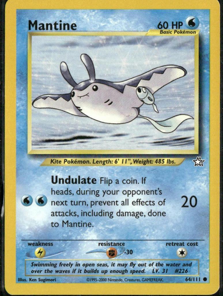 Mantine 2000 Pokemon Neo Genesis