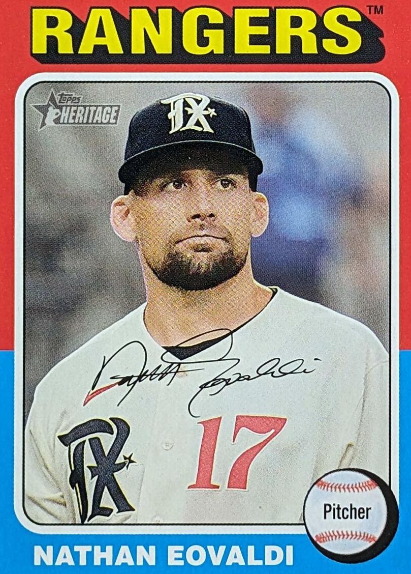 2024 Topps Heritage Nathan Eovaldi #82 card