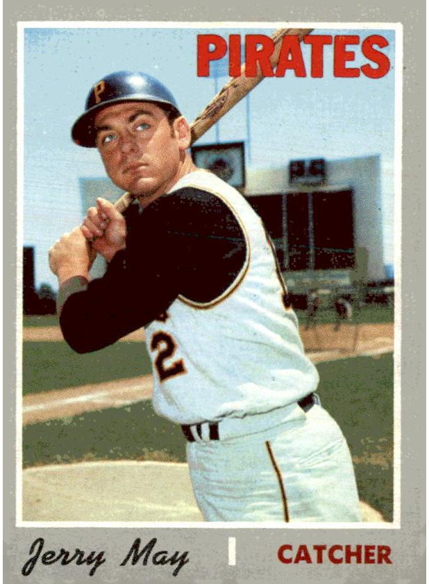 1970 Topps Jerry May #423 card