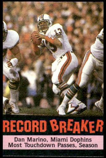 Dan Marino 1985 Topps Record Breaker Football