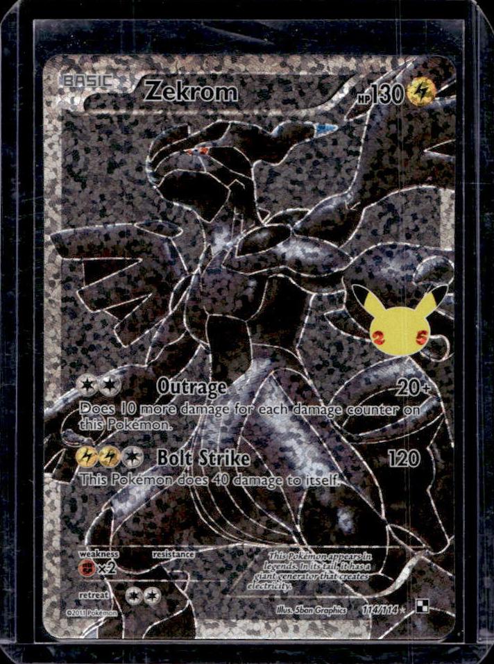 Pokemon Celebrations Black #114 Zekrom front