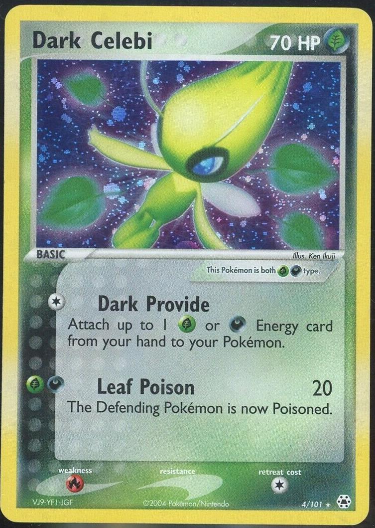 Dark Celebi Holo 2004 Pokemon EX Hidden Legends