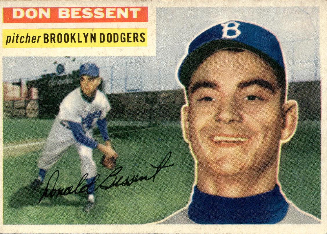 1956 Topps Don Bessent #184 card
