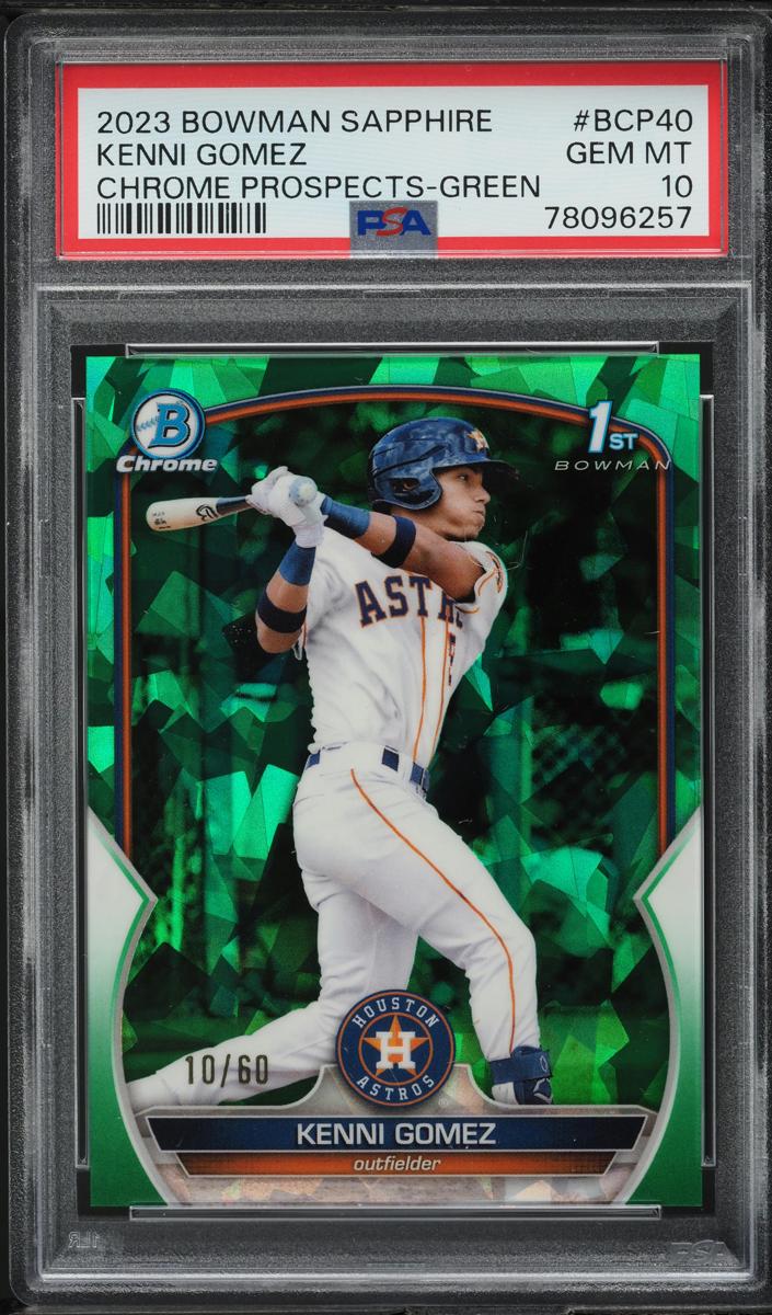 2023 Bowman Sapphire Baseball Green Kenni Gomez #BCP-40 PSA 10